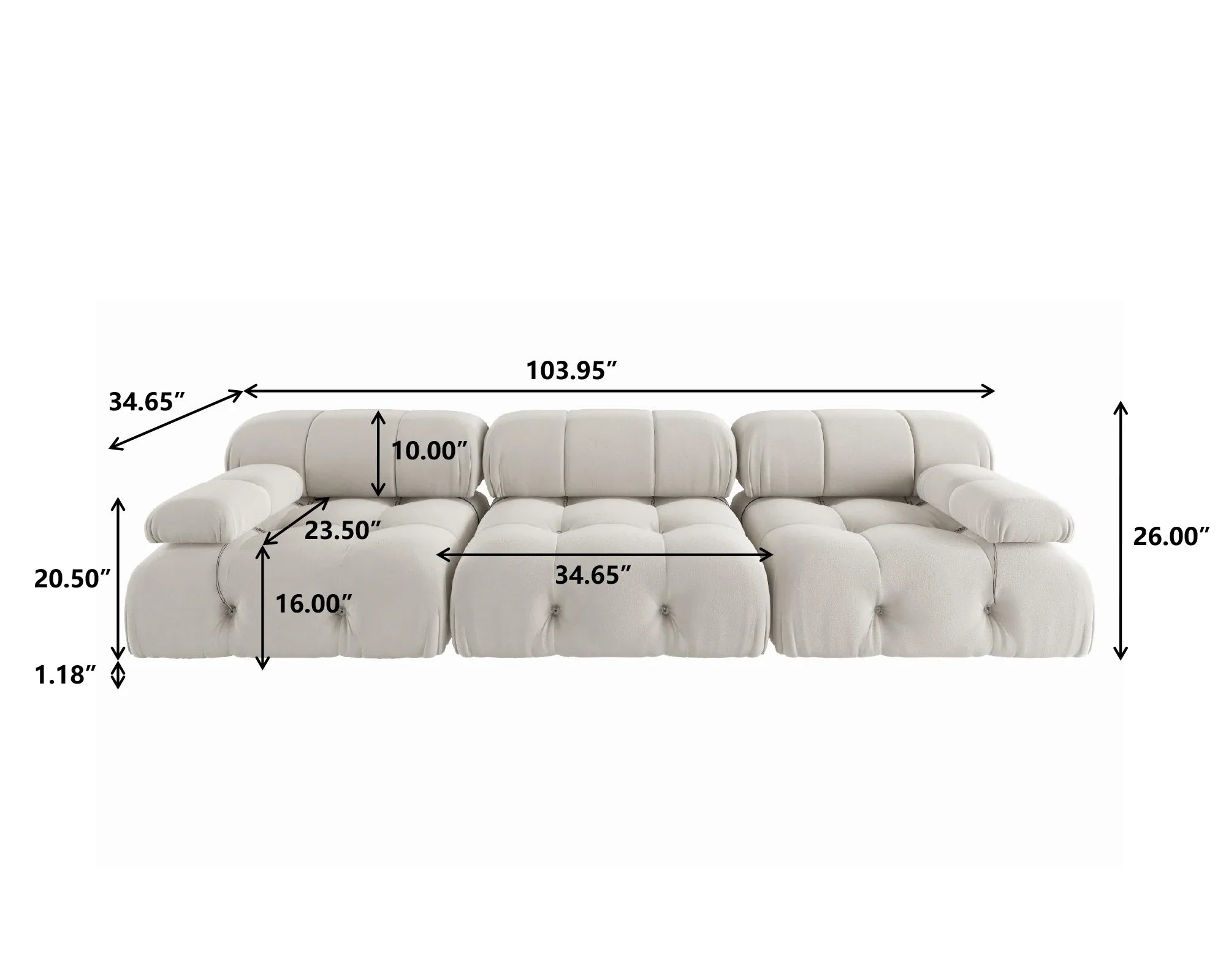 Cozy Convertible Velvet Sofa