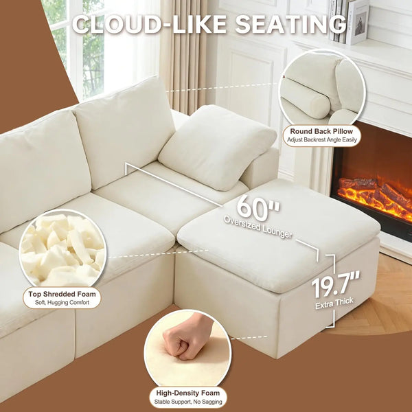 Comfy Cloud Modular Couch