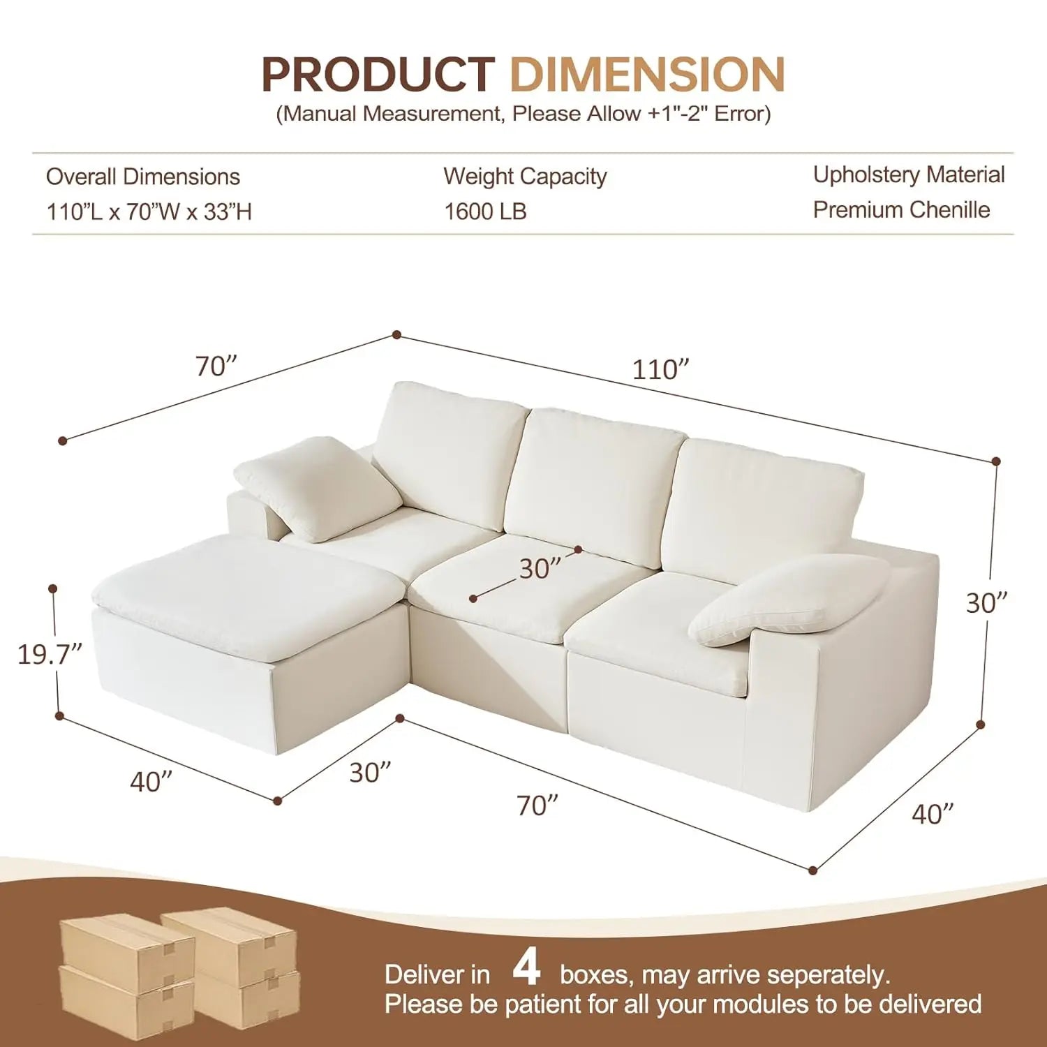 Comfy Cloud Modular Couch