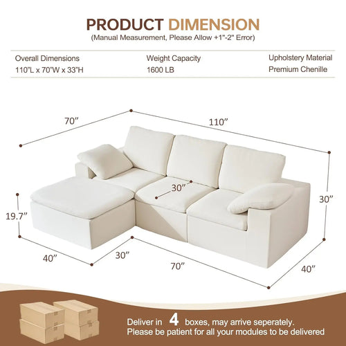 Comfy Cloud Modular Couch