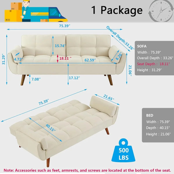 Cozy Convertible Sofa Bed