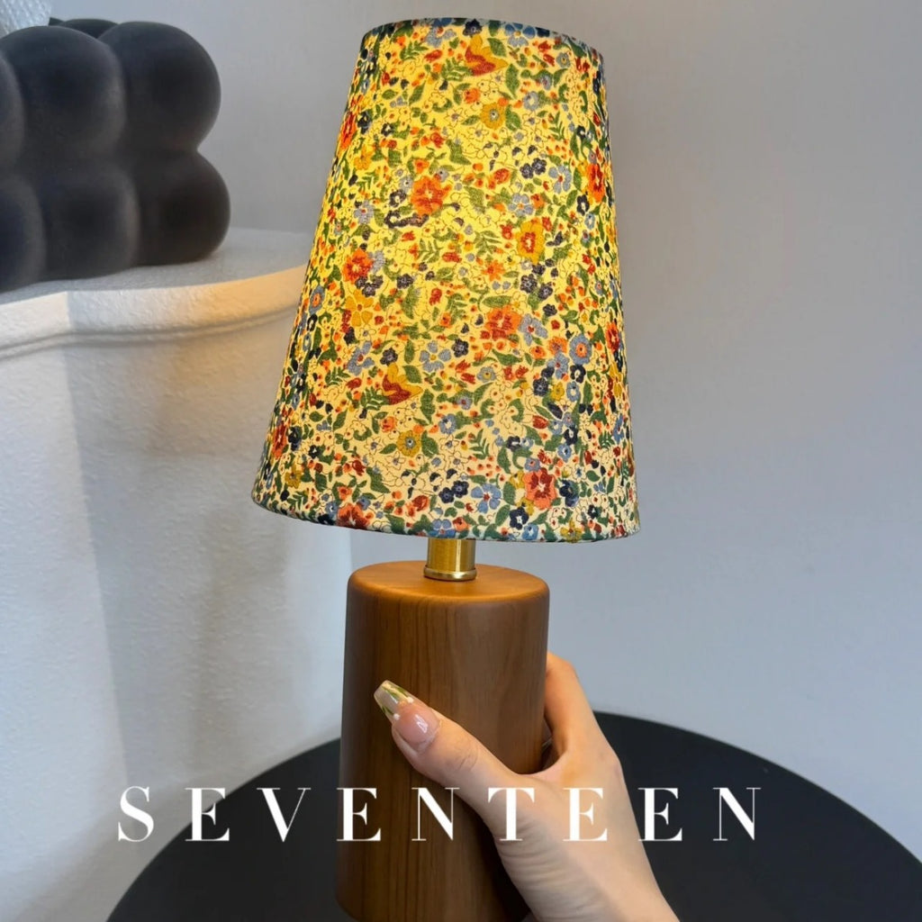 Fleur Vintage Floral Table Lamp