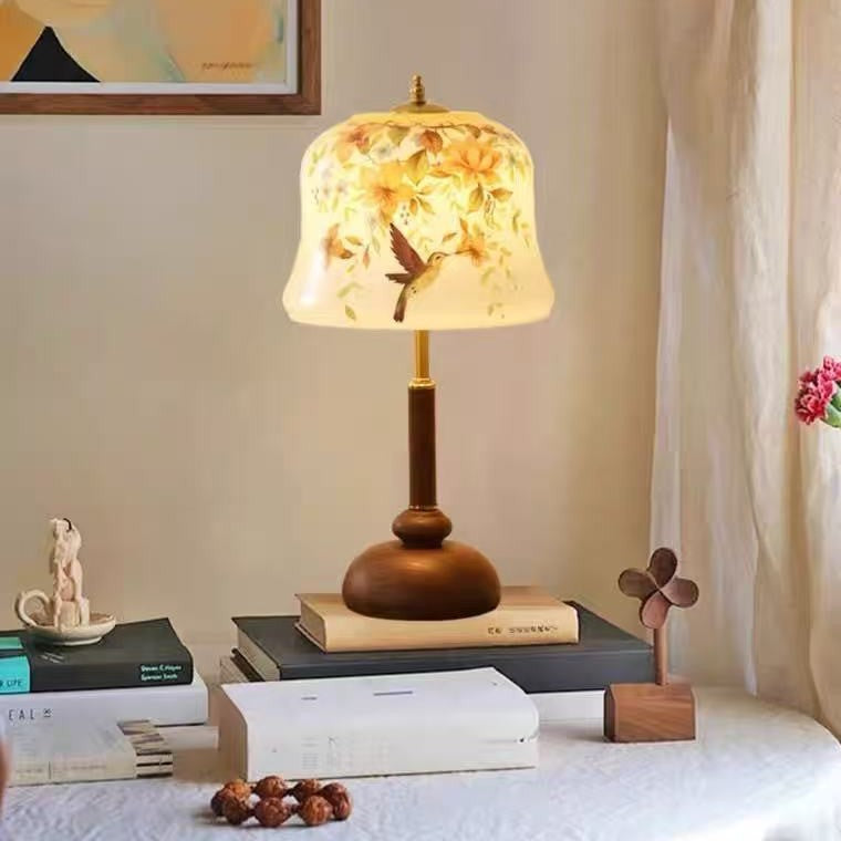Serene Garden Floral Table Lamp