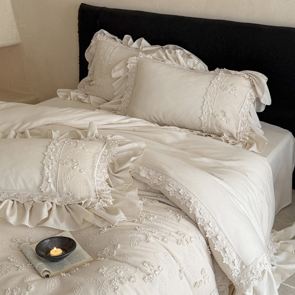 Sophie Double Gauze Lace Bedding Set