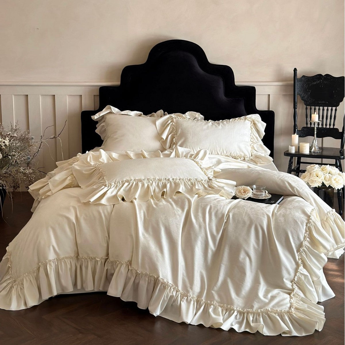 Adèle Ruffled Sateen Bedding Set