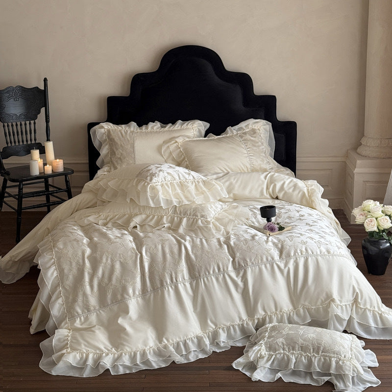 Léonie Butterfly Lace Bedding Set