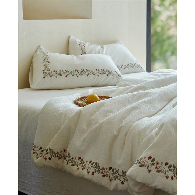Amélie Embroidered Gauze Bedding Set