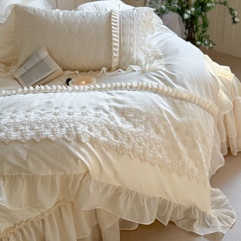 Madeleine Lace Cotton Bedding Set