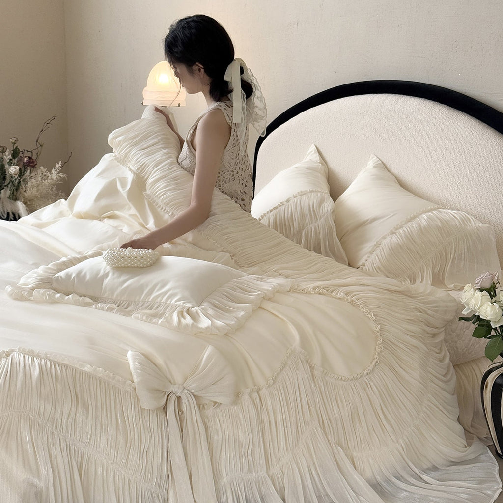 Odette Quilted Cotton Bedding Set