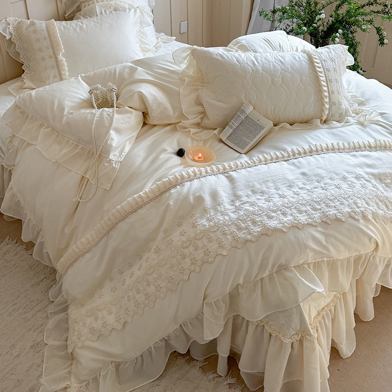 Madeleine Lace Cotton Bedding Set
