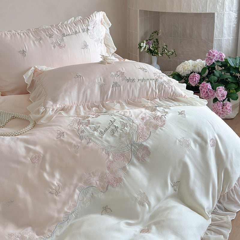Léa Ruffled Summer Bedding Set