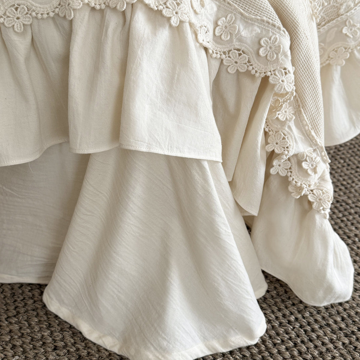 Sophie Double Gauze Lace Bedding Set