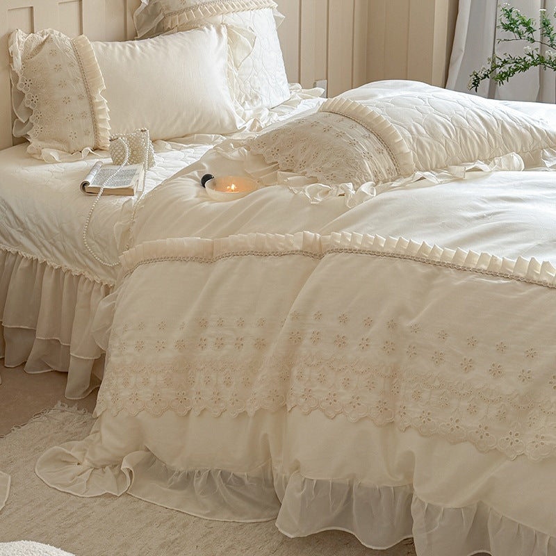 Madeleine Lace Cotton Bedding Set