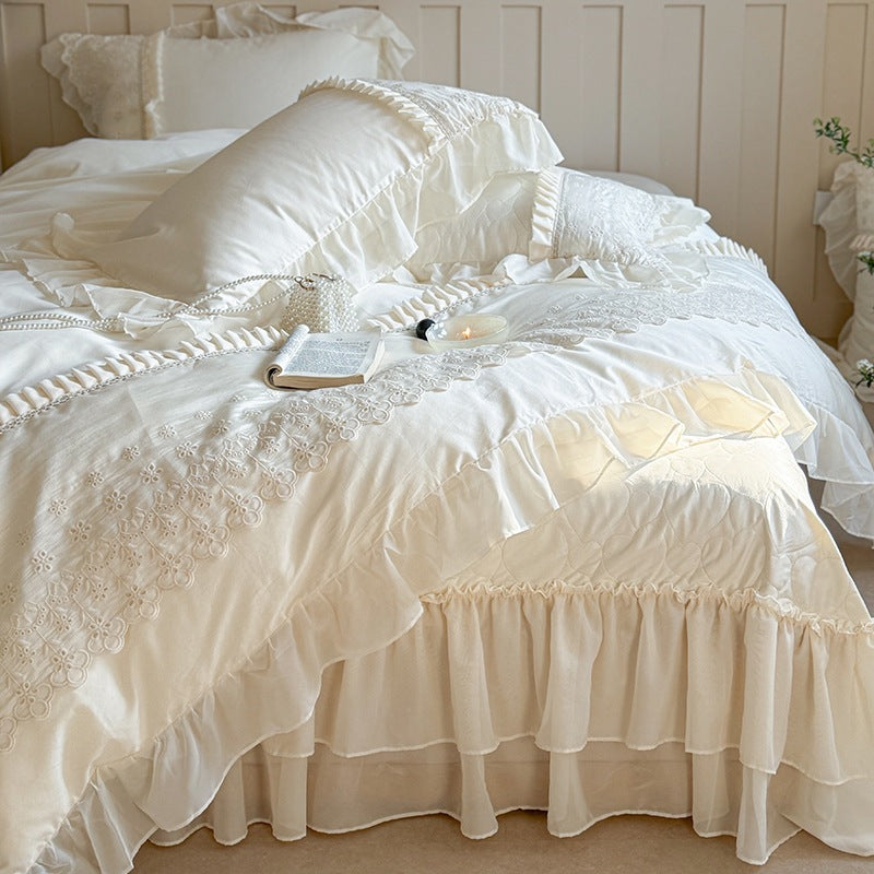 Madeleine Lace Cotton Bedding Set
