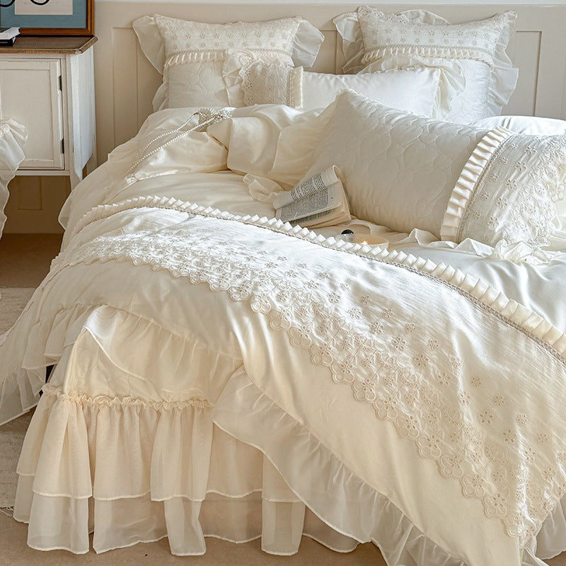 Madeleine Lace Cotton Bedding Set