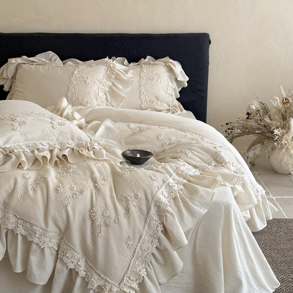 Sophie Double Gauze Lace Bedding Set