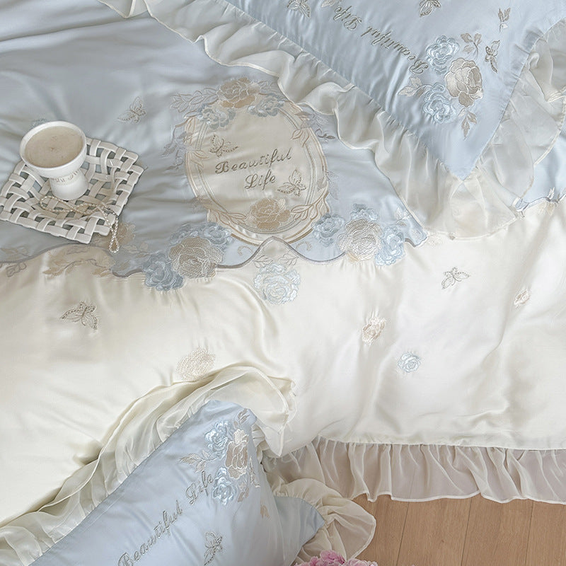 Léa Ruffled Summer Bedding Set