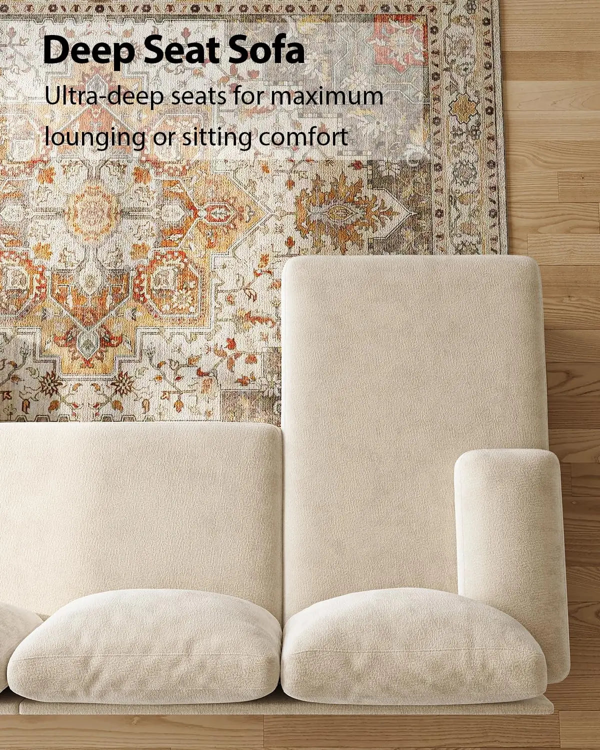 Cozy U-Shaped Living Room Sofa