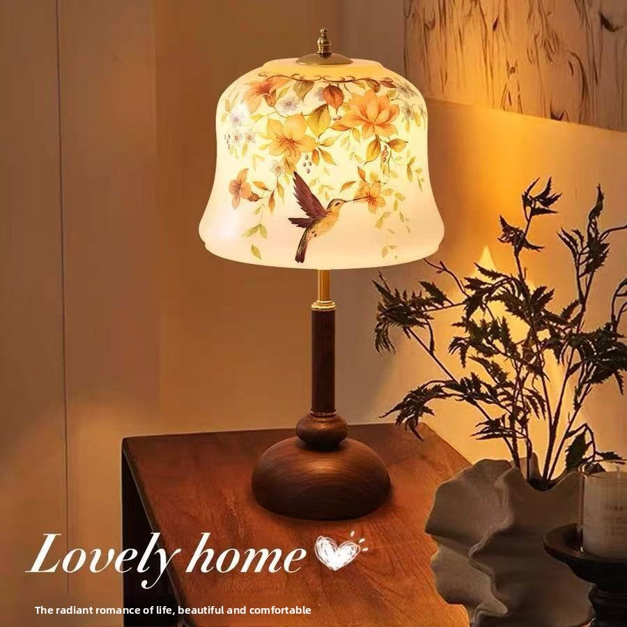 Serene Garden Floral Table Lamp